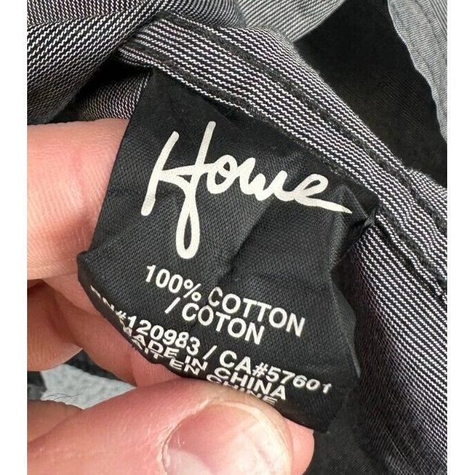 Howe Button Up Shirt Adult Medium Black Hairline Stripes Long Sleeve Pocket Mens - Image 4 of 4