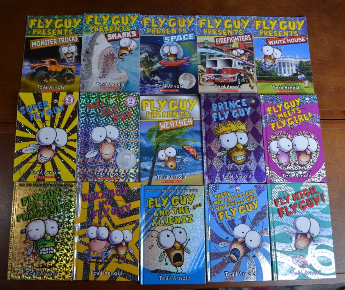 Lot of 15 HBPB Fly Guy Readers by Tedd Arnold Presents Science Buzz Boy F1