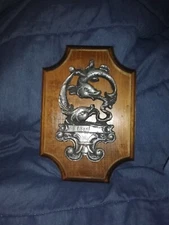 1960s Pisces Horoscope Wall Plaque Mid Century Modern Retro