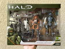 Halo Jazwares Halo Infinite UNSC Banished Checkpoint Action Figure Set NISB