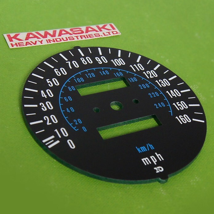 1979-82 Kawasaki kz1000 kz 1000 Speedo Speedometer Face Plate MPH