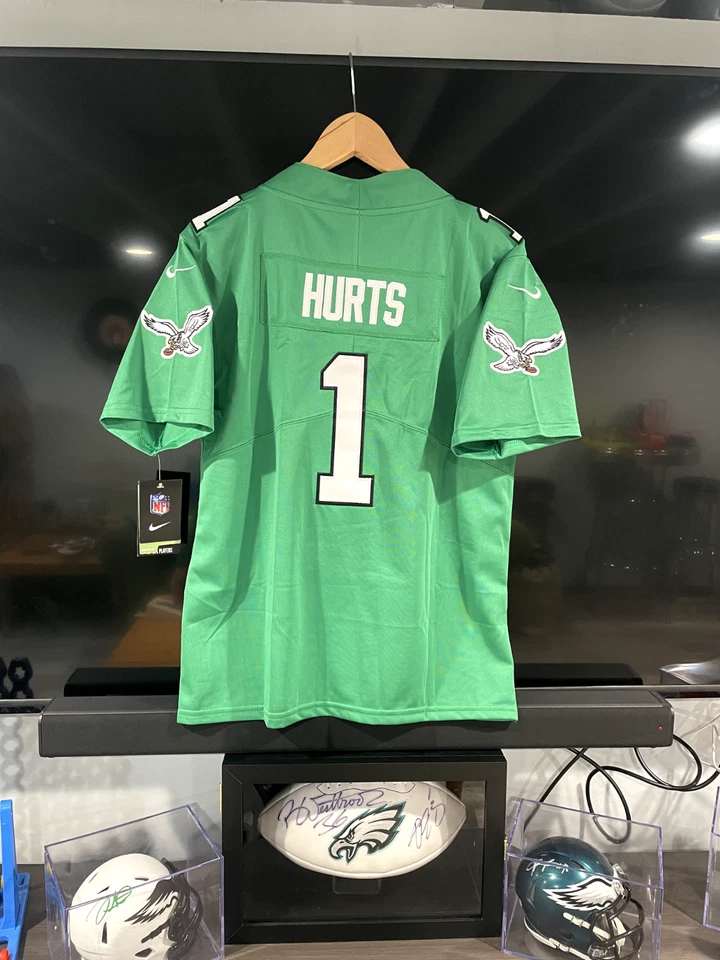 Camiseta deportiva Jalen Hurts Kelly verde Philadelphia Eagles Alt - juvenil XL - NUEVA CON ETIQUETAS Foto 4 de 4