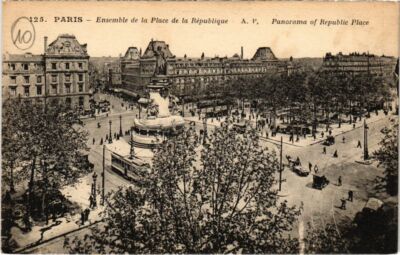 CPA PARIS 11e - Ensemble de la Place de la République (77197)