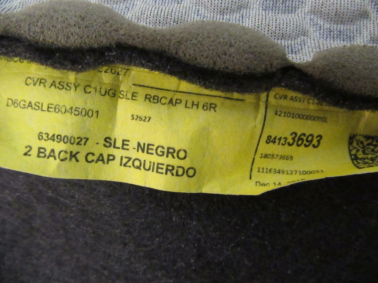 OEM 2017 GMC Acadia SLE Front Left Driver Side Cloth Seat Cover Black