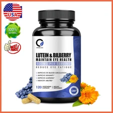 Eye Vitamins 120 Capsules, Lutein Zeaxanthin,Bilberry,Vision Health, Eye Support