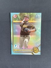 2022 Bowman 1st Edition Victor Lizarraga Sky Blue Foil San Diego Padres Prospect