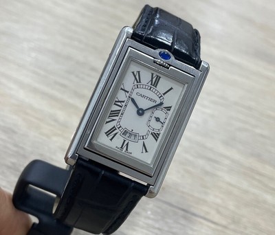 CARTIER BASCULANTE 2522 XL 26.5x39.5 STEEL VERY RARE QUARTZ WRIST WATCH FOR  MEN | eBay