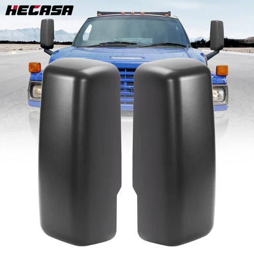 Pair Side View Mirror Cap Cover For Chevrolet GMC C4500 Kodiak Topkick 2003-2009