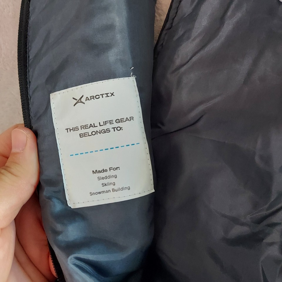 Arctix Snow Bibs Youth L Black Outdoor Active Sledding Sking