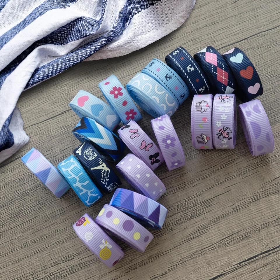 Summer-Ray 180 Yards 3/8" Printed Grosgrain Ribbon Value Pack - Image 4 of 4