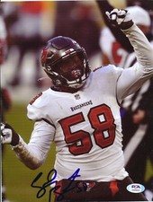 Shaquil Barrett Tampa Bay Buccaneers Autographed 8x10 Photo PSA/DNA Certified