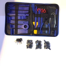 Trim Removal Kit, 110 Pcs- Pliers, Fasteners with Storage Case