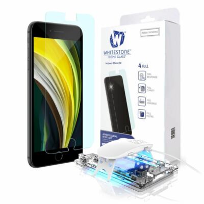 WHITESTONE DOME TemperedGlass Full 3D 9H CURVED UV APPLE IPHONE 7,8,SE 2020