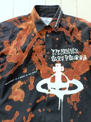 VIVIENNE WESTWOOD SHIRT Size MED CUSTOMISED
