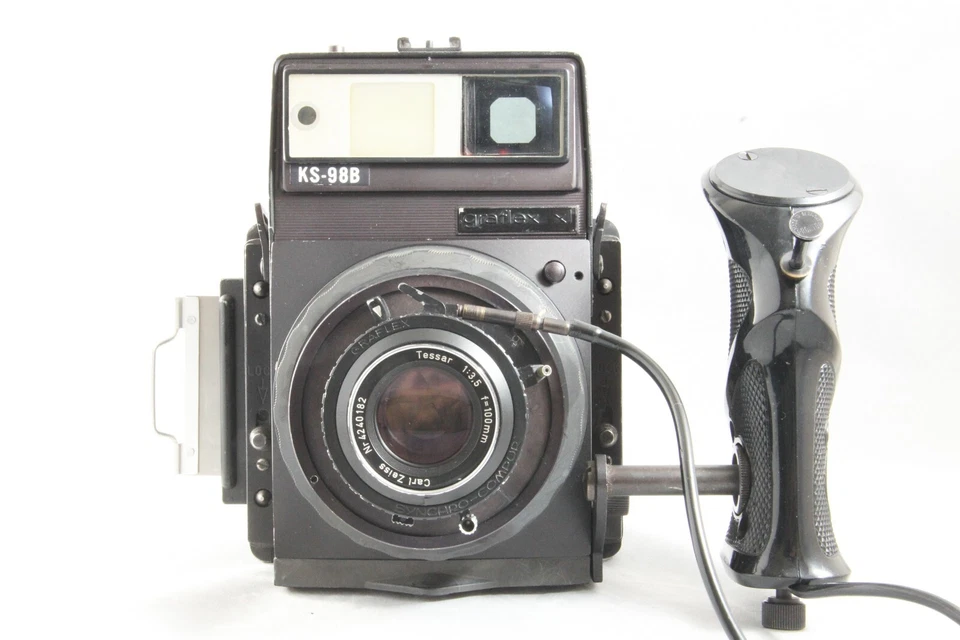 Cámara de formato medio Exc Graflex XL KS-98B negra 6x7 con Carl Zeiss 100 mm F3,5 Foto 3 de 4