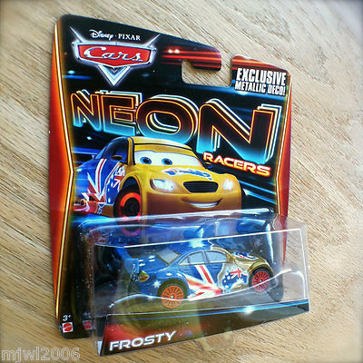 Disney PIXAR Cars NEON FROSTY Racers Metallic Deco GOLD AUSTRALIAN