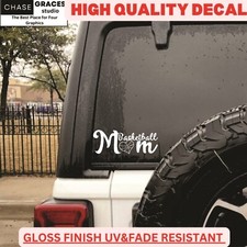 Basketball Mom Decal Sticker Premium Quality TRUCK CAR 8" X 3.75"