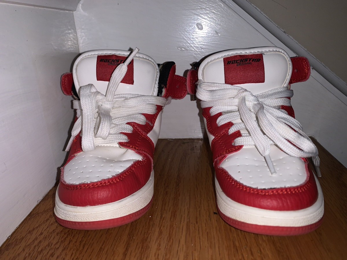 Rockstar Original Sneakers Toddlers￼ Red Black White | eBay