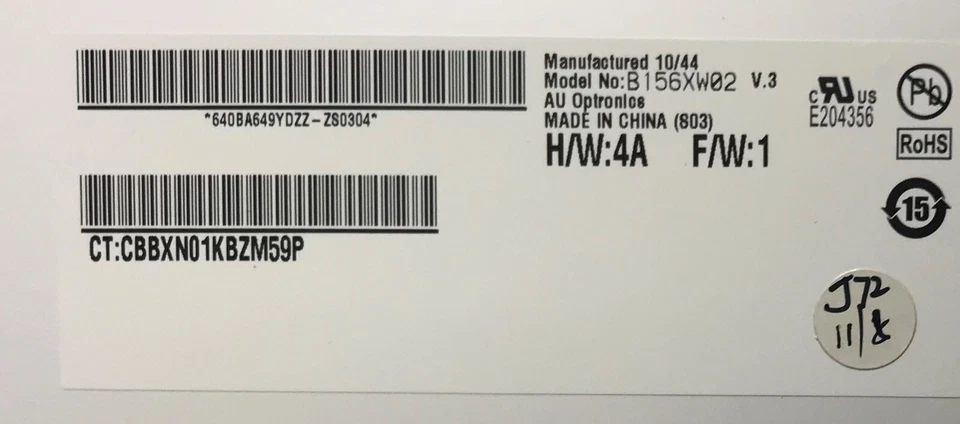 Acer TravelMate 5760 Display 15,6" B156XW02 V.3 AU Optronics Matt 40 PIN - Bild 4 von 4