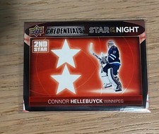2021-22 UD Credentials Hockey 2nd Star of the Night #2S2 Connor Hellebuyck