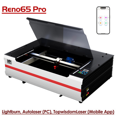 Monport Reno 65W Pro 600x400mm CO2 Laser Gravierer Schneidegerät Semi-Autofokus