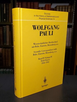 Wolfgang Pauli, Wissenschaftlicher Briefwechsel Mit, Einstein - Volume IV - 1996