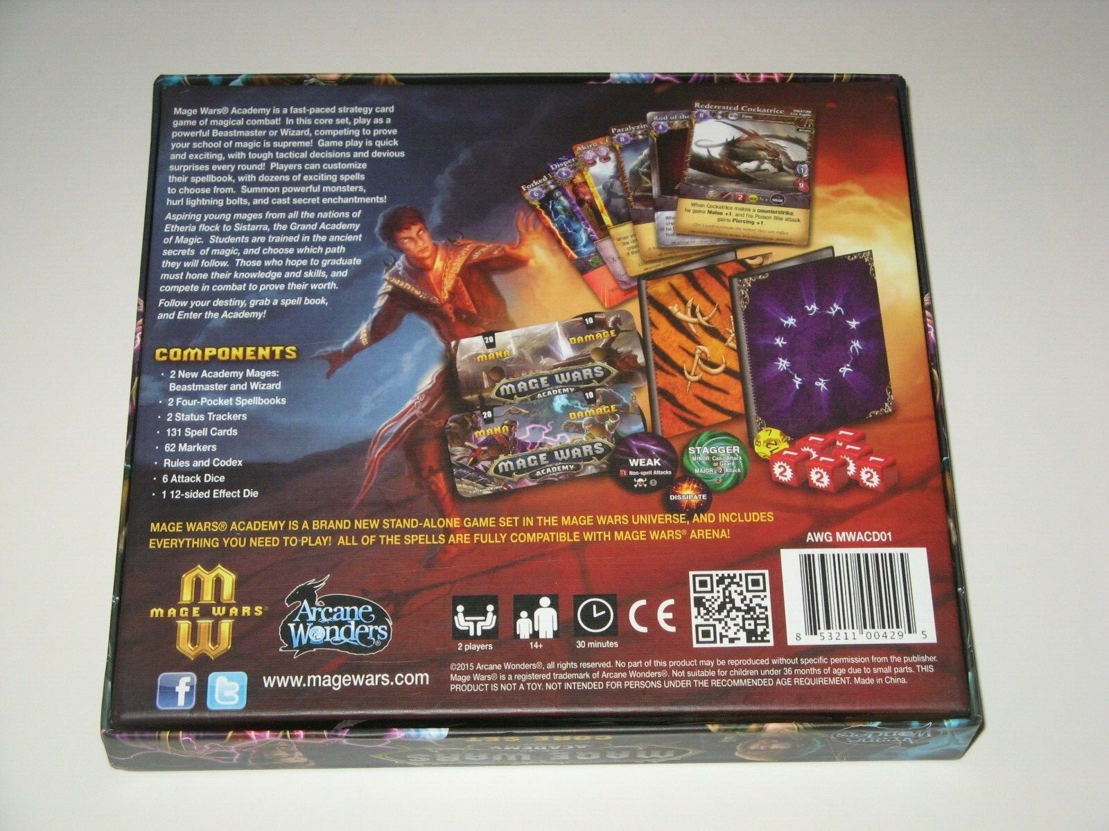 Arcane Wonders Awgmwacd01 Mage Wars Academy Core Set for sale online | eBay