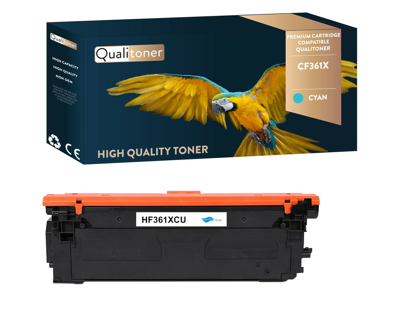 Toner 040 C cyan compatible Canon pour remplacer votre cartouche vide 0458C001 sans fuite