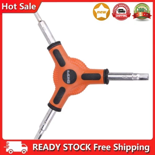 3 Way Hex Wrench 4/5/6mm Bicycle Cycling Torque Spanner 3 Way Allen Wrench DE