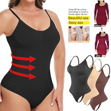 Women's Body Shaper Full Firm Belly Control Slimming Thong Bodysuit Shapewear US