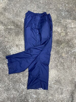 vintage 2002 adidas Lined Track Warm Up Pants Full Snap Side