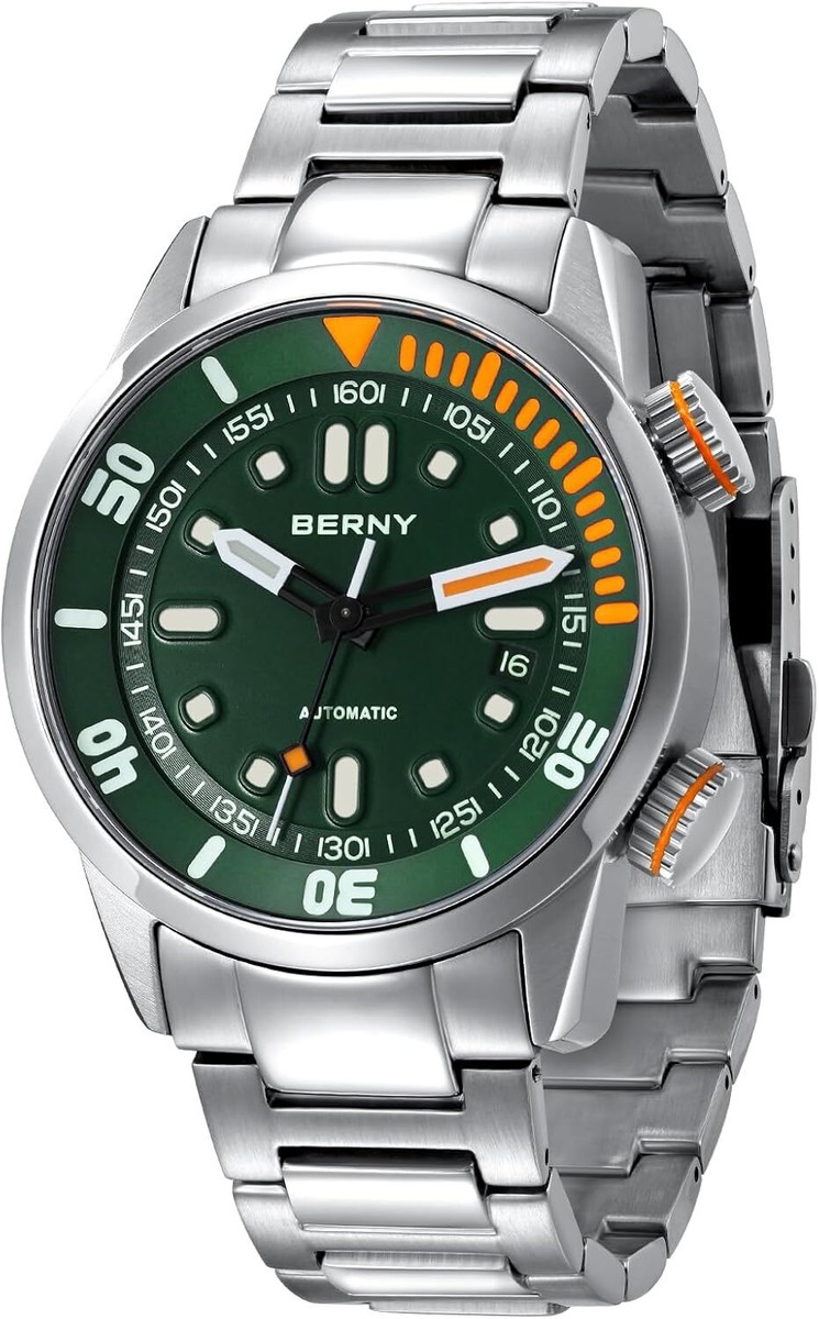 BERNY Watch Automatic Compressor Diver V3-AM339MS Men's Green | eBay