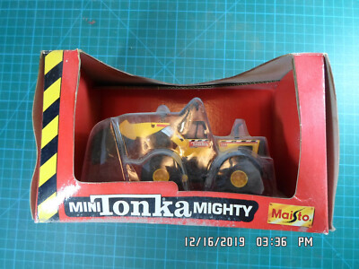 1998 Maisto Mighty Mini Tonka Front Loader #728 NOS Origional Box