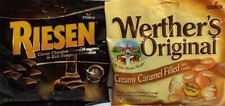 Riesen Chewy Chocolate Caramel  Werther's Caramel Filled Hard Candy 2.65oz Bags