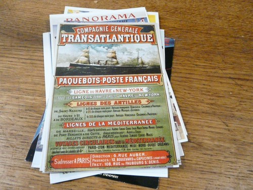 ancien jeu de 52 cartes compagnie generale transatlantique french line