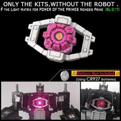 Shockwave Lab SL-217 Light Matrix Kit Upgrade For Power of Primes Nemesis Prime