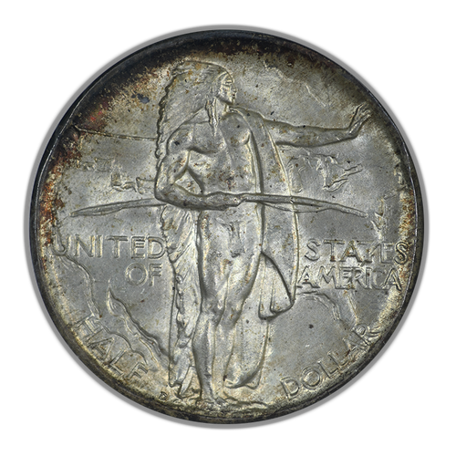 1933-D Oregon Trail Classic Commemorative Half Dollar 50C ANACS Soapbox MS66 - 第 3/5 張圖片