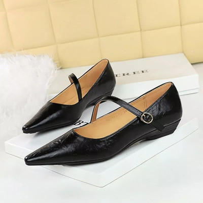 Mokassins Ballerinas Schuhe Mokassins Schwarz Glänzend Leder Kunststoff 38025