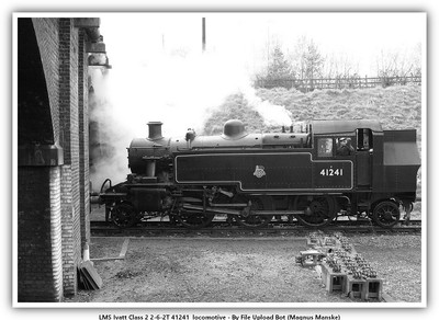 LMS Ivatt Class 2 2-6-2T 41241 Train issue1