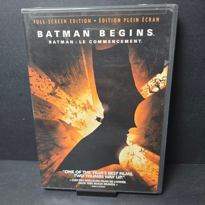 Batman Begins (DVD, 2005) Full Screen Edition- Very Good