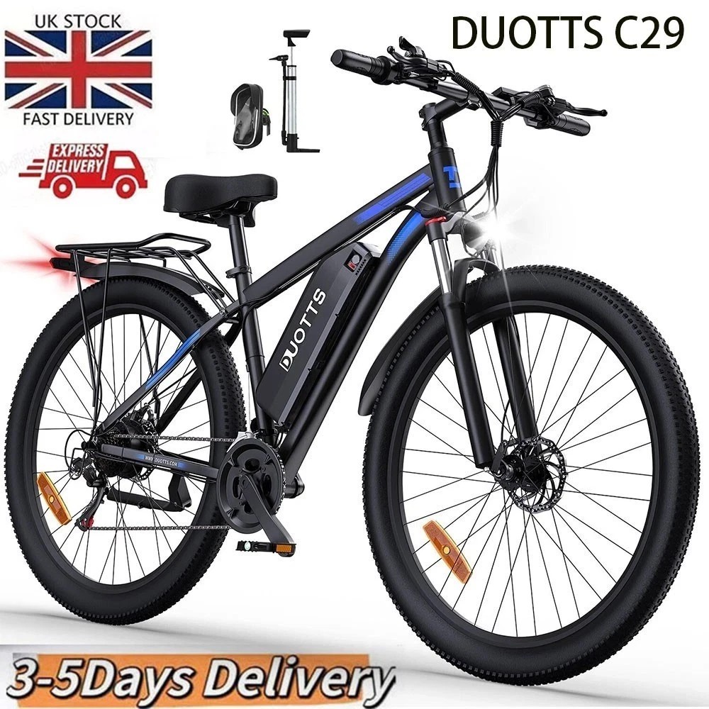 DUOTTS 29" Electric Bike 65Nm 48V 15AH E-MTB Commuter E-BIKE 100km C29 APP 100KM