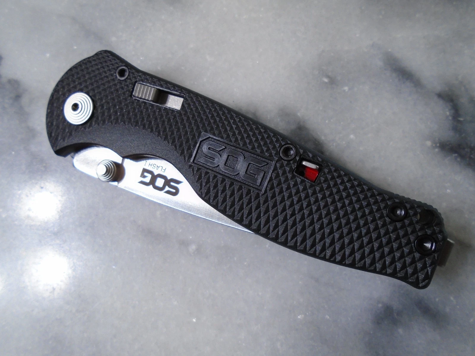 SOG Flash I Assisted Open Pocket Knife Slide Lock Folder 56-57 Aus-8 SOG-FSA-97 - product detail image 12