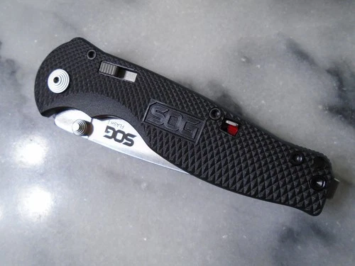 SOG Flash I Assisted Open Pocket Knife Slide Lock Folder 56-57 Aus-8 SOG-FSA-97 image 12