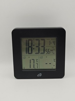 Digitale Wetterstation Uhr Thermometer Innenanzeige LCD Tischuhr Datum Alarm