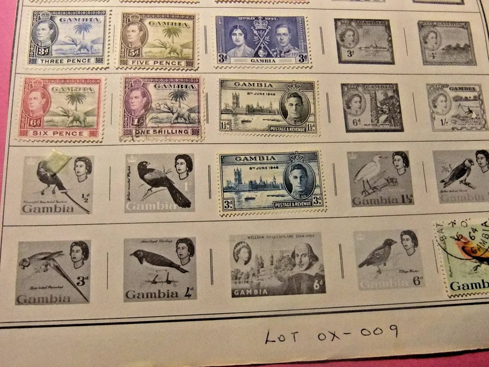 1886-1968 Gambia Postage Stamps - 65 MH and Used Stamps - Image 4 of 4