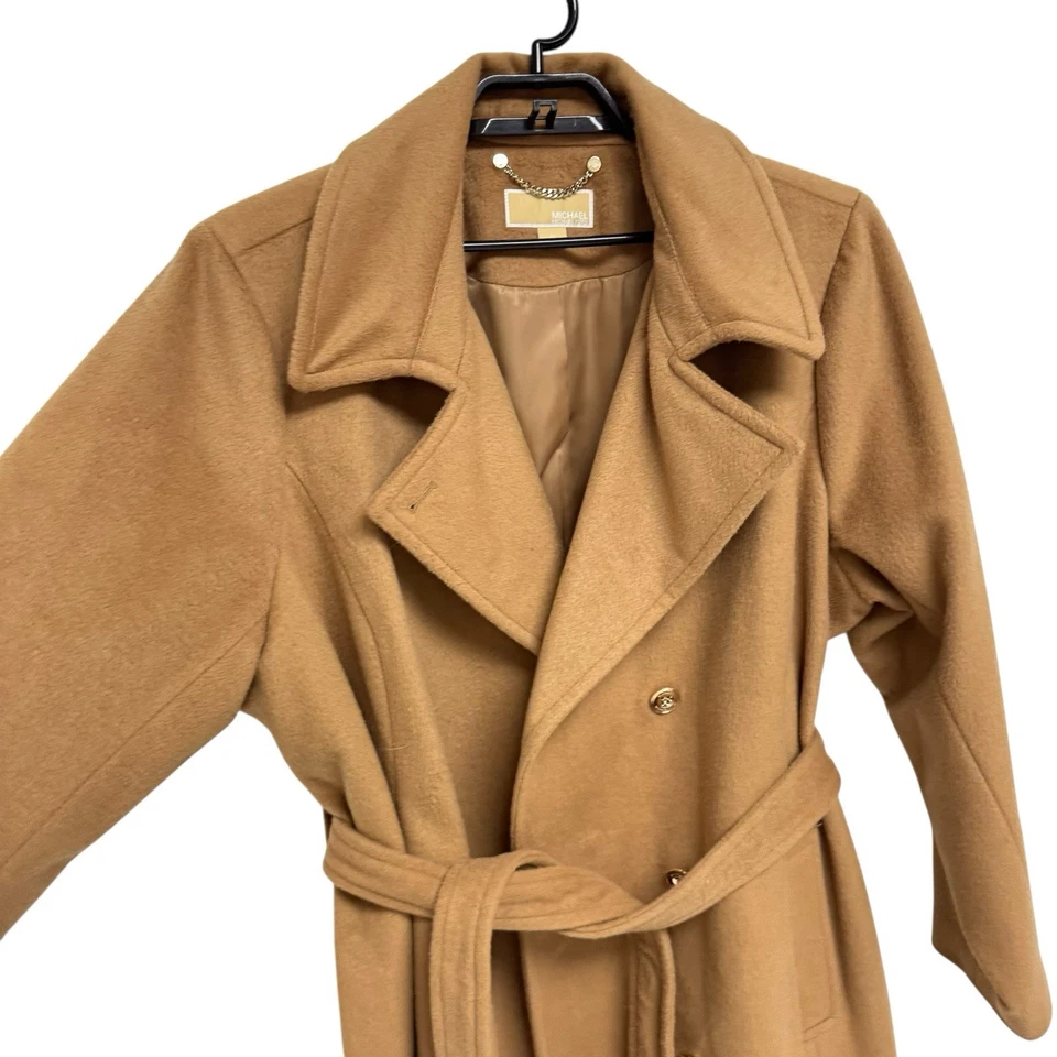 MICHAEL Michael Kors женщин Тренч шерсти смесь подпоясанный плюс размер 2 X - Изображение 3 из 4