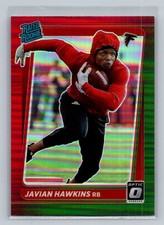 2021 Donruss #P-294 Javian Hawkins Optic Rated Rookie Preview Red and Green