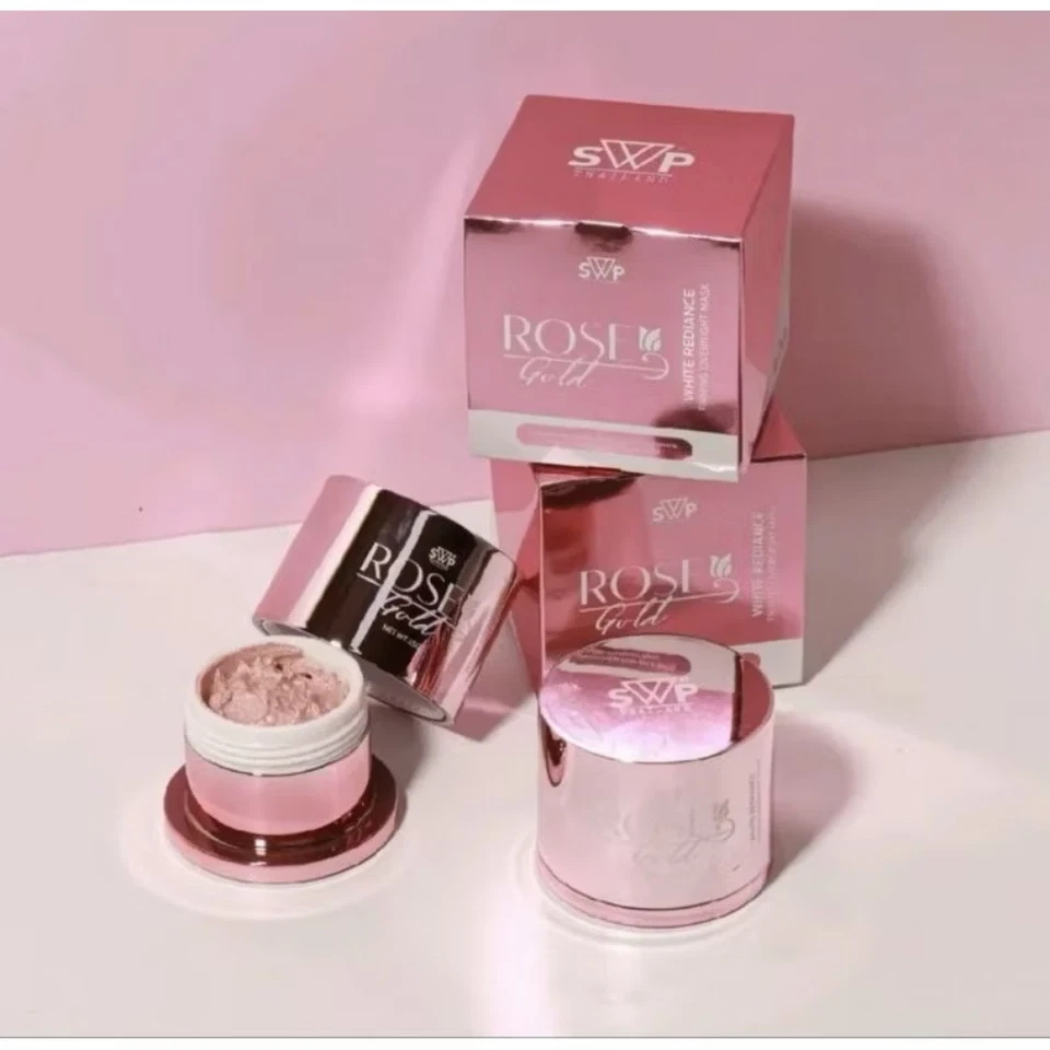 SWP Rose Gold White Radiance Firming Overnight Mask Brightening Skin x 2 - Image 3 of 4