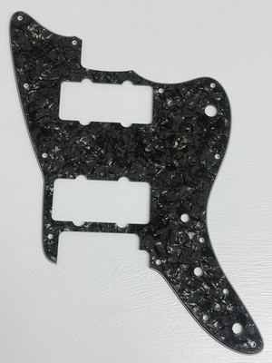 Black Pearl Pickguard Scratch Plate For Fit Squier Affinity Jazzmaster Guitar