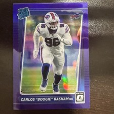2021 Donruss Optic Carlos Boogie Basham Rookie Purple Holo #277 /50 RC